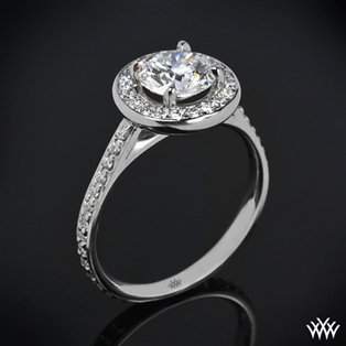 Halo Prong Diamond Engagement Ring