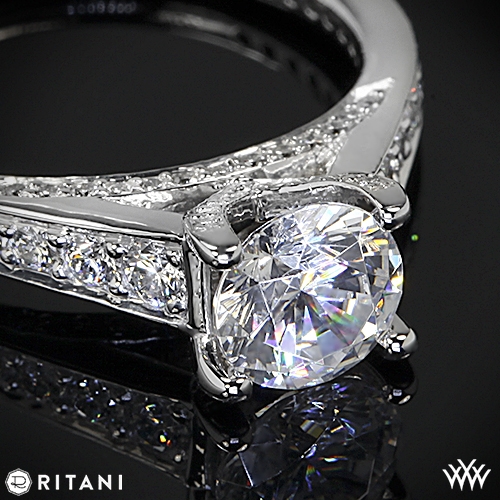 Ritani Modern Graduated Diamond Engagement Ring | 4491