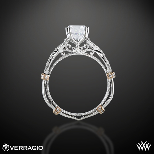 14K White Gold Eleganza Braided Engagement Ring Style#: ZE105 by Danhov