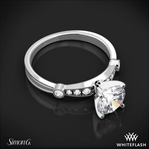 Simon G. MR1546-D Delicate Diamond Engagement Ring | 3497