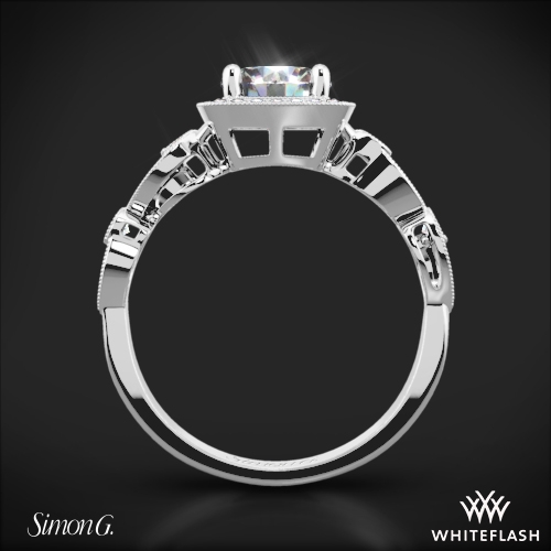 Simon G Tr526 Passion Halo Diamond Engagement Ring 3512