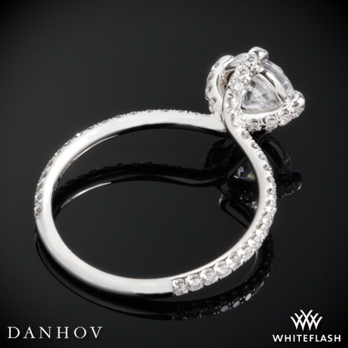 14K White Gold Eleganza Braided Engagement Ring Style#: ZE105 by Danhov