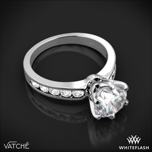 Vatche 6 Prong Channel Diamond Engagement Ring | 3337