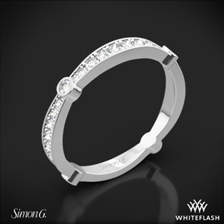 Simon G. MR1546 Delicate Diamond Wedding Ring