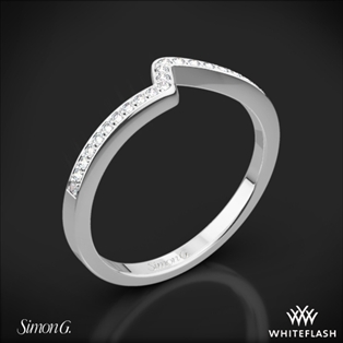 Simon G. MR1609 Caviar Diamond Wedding Ring