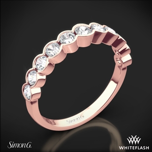 Simon G. MR2566 Caviar Diamond Wedding Ring