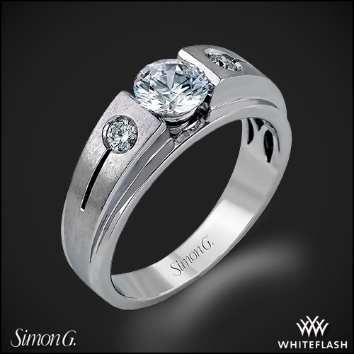 Simon G. MR2036 Men's Wedding Ring - Whiteflash | 4098