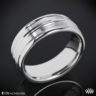 Benchmark Chorded Satin Wedding Ring