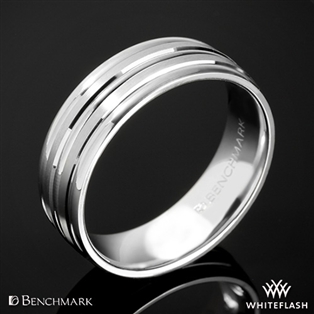 Benchmark Chorded Satin Wedding Ring