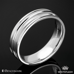 Benchmark Chorded Satin Wedding Ring