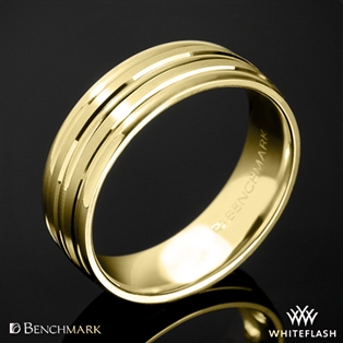 Benchmark Chorded Satin Wedding Ring