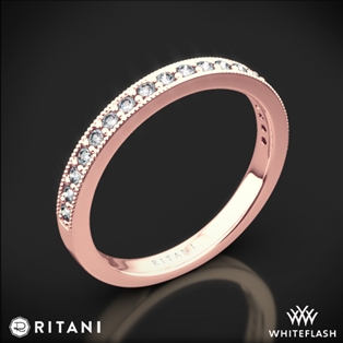 Ritani 21697 Milgrain Diamond Wedding Ring