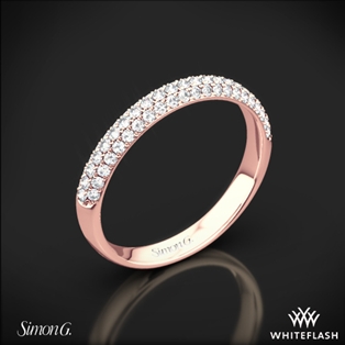 Simon G. TR431 Caviar Diamond Wedding Ring