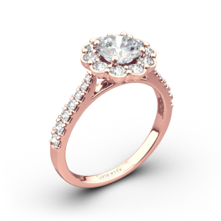 Simon G. MR2573 Passion Halo Diamond Engagement Ring