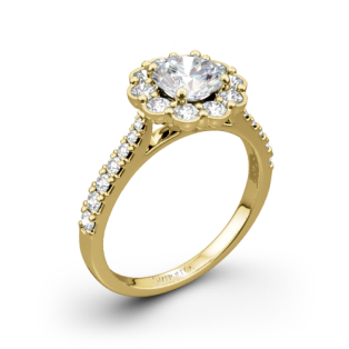 Simon G. MR2573 Passion Halo Diamond Engagement Ring