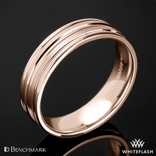 Benchmark Chorded Satin Wedding Ring