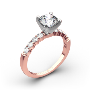 Benchmark SP4 Shared-Prong Diamond Engagement Ring