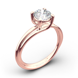 Danhov ZE100 Eleganza Braided Solitaire Engagement Ring