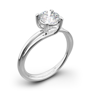 Danhov ZE100 Eleganza Braided Solitaire Engagement Ring