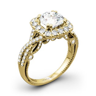 Verragio Insignia INS-7086CU Halo Diamond Engagement Ring