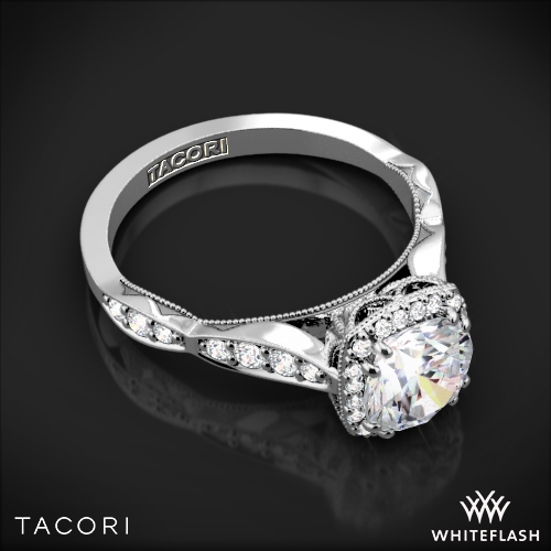 Tacori 39-2 CU Dantela Ribbon Diamond Engagement ... | 2682