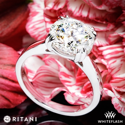 Ritani 1RZ7242 Tulip Cathedral Solitaire Engagement Ring