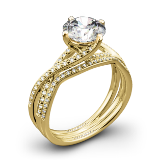 Simon G. MR1394 Fabled Diamond Wedding Set