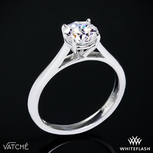 Vatche U-100 Traditional Round Solitaire Engagement Ring