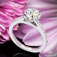 Petite Open Cathedral Diamond Engagement Ring | 1539