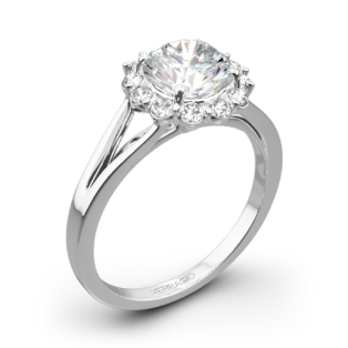 Verragio ENG-0356 Split Shank Halo Solitaire Engagement Ring