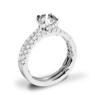 A. Jaffe ME2141Q Diamond Wedding Set