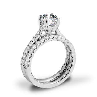 A. Jaffe ME2252Q Diamond Wedding Set