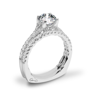 A. Jaffe MES742QB Classics Diamond Wedding Set