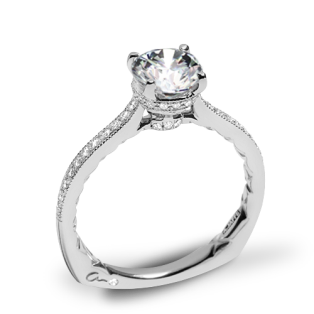 A. Jaffe MES771Q Art Deco Diamond Engagement Ring