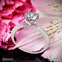 Simon G. TR431 Caviar Diamond Engagement Ring | 3395