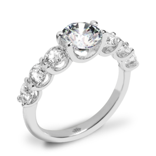 Annette's U Prong Diamond Engagement Ring