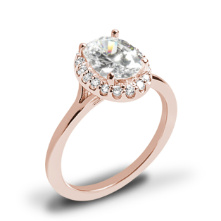 Ritani 1OZ1332 Halo Solitaire Engagement Ring