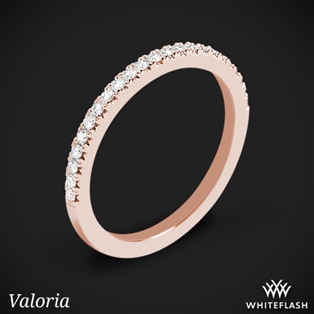 Valoria Petite Pave Diamond Wedding Ring