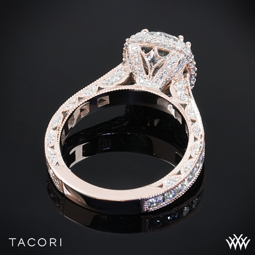 Tacori RoyalT Cushion-Style Bloom Diamond Engagement Ring | 3077