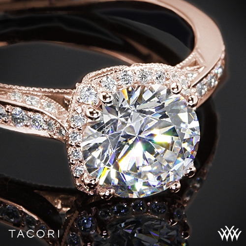Tacori 2620RDP Dantela Crown Diamond Engagement Ring | 2530