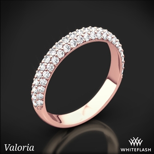 Valoria Rounded Pave Diamond Wedding Ring