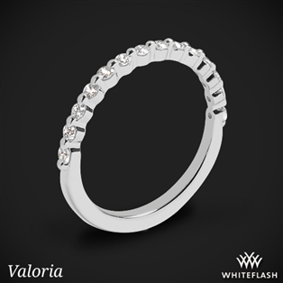 Valoria Single Shared Prong Half-Eternity Diamond Band