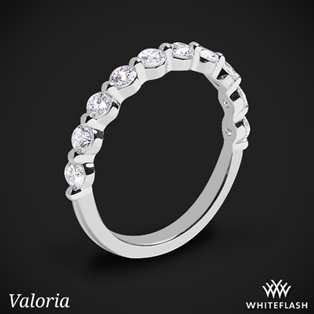 Valoria Single Shared Prong Half-Eternity Diamond Band