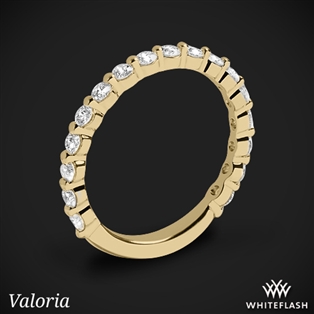 Valoria Single Shared Prong Three-Quarter Eternity Diamond Band