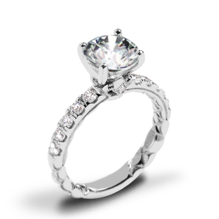 A. Jaffe MECRD2504Q/246 Diamond Engagement Ring