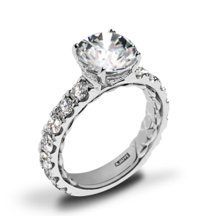 A. Jaffe MECRD2348Q/446 Diamond Engagement Ring