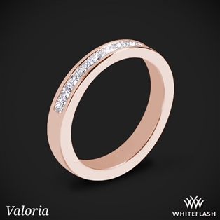 Valoria Princess Channel-Set Diamond Wedding Ring