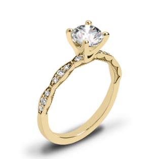 Tacori 46-2RD Sculpted Crescent Diamond Engagement Ring