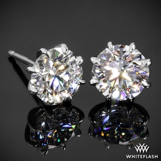 8-Prong Martini Diamond Earrings