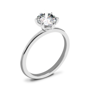 Valoria Six Prong Solitaire Engagement Ring